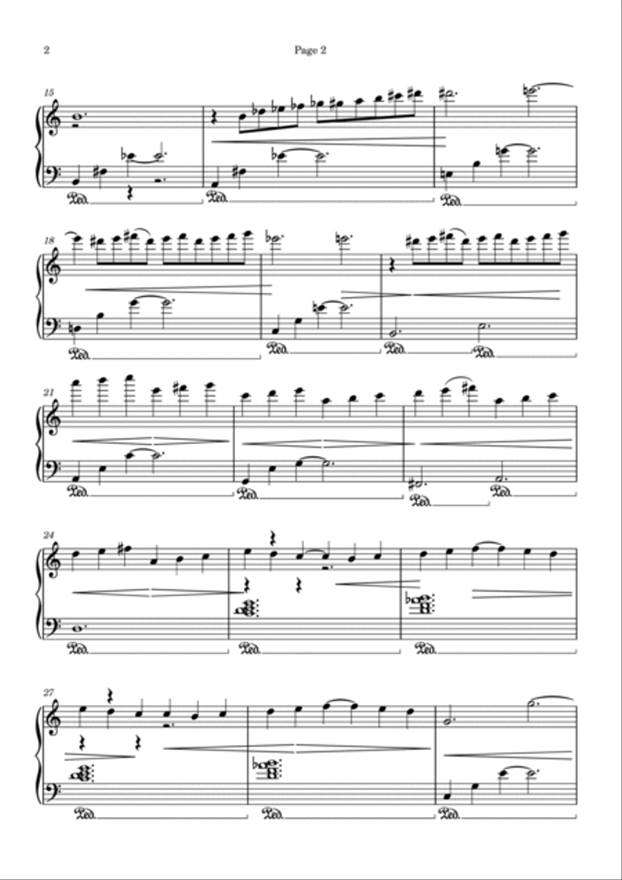 Sleepy Shores (theme From Owen M.d.) Piano Solo scores gallery preview page 2