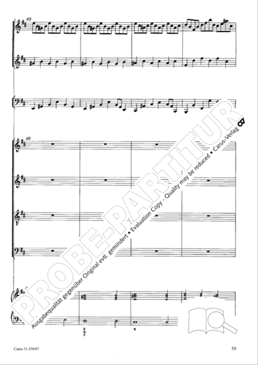O my Lord, I long for thee (Nach dir, Herr, verlanget mich) 4-Part scores gallery preview page 60