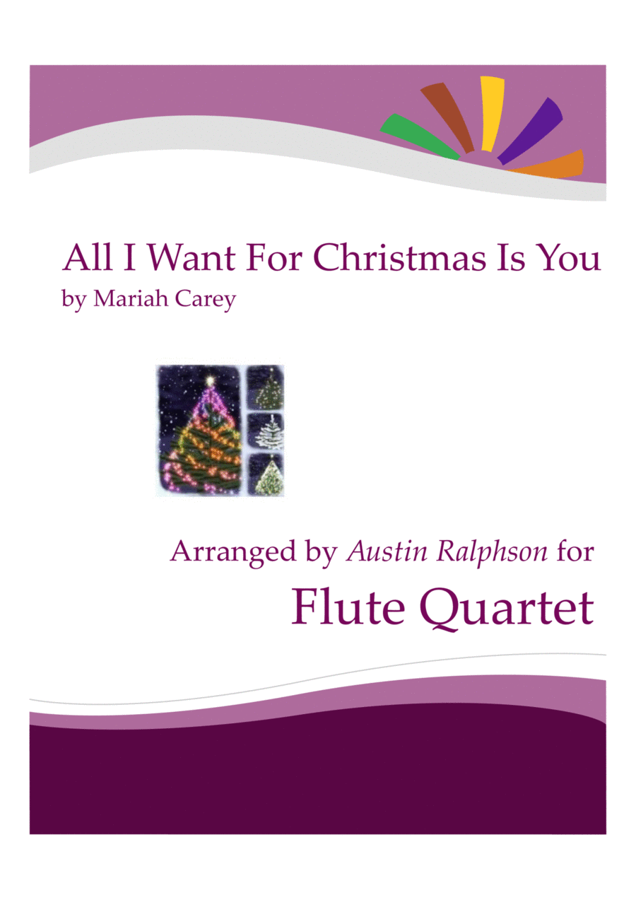 All I Want For Christmas Is You Flute Quartet scores gallery preview page 1