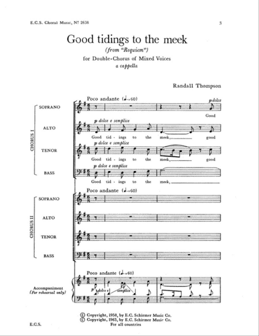 Good Tidings to the Meek 4-Part scores gallery preview page 2