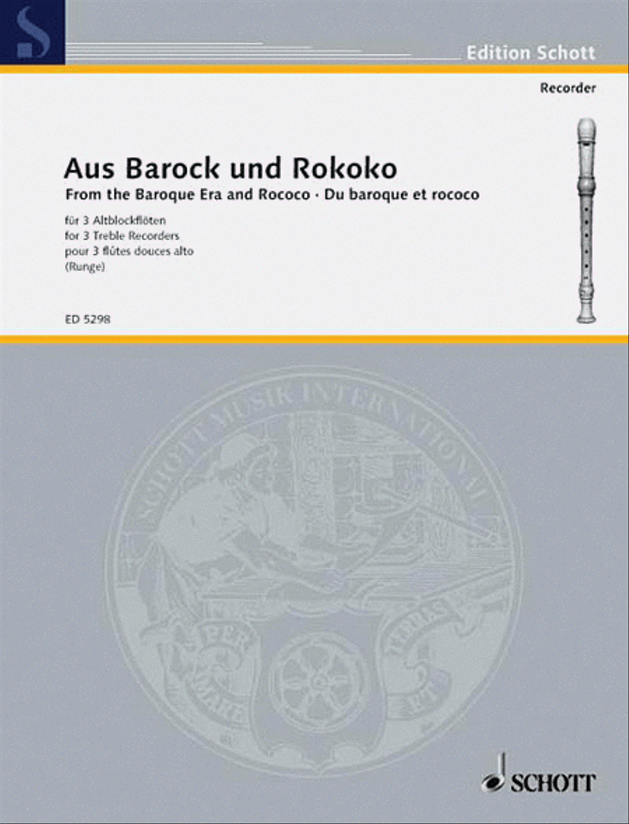 Aus Barock Und Rokoko Recorder scores gallery preview page 1