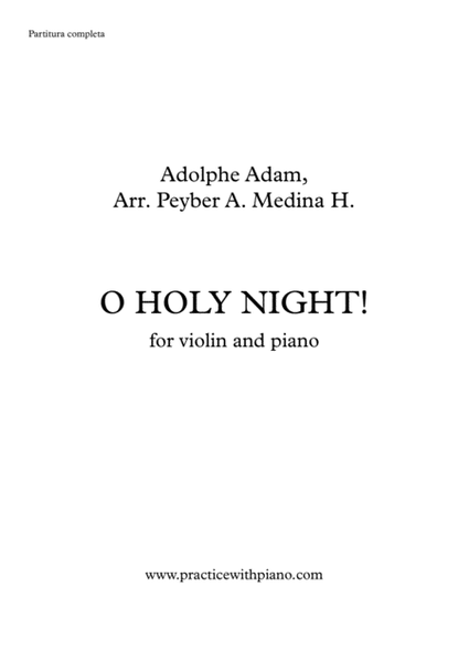O HOLY NIGHT!, for violin and piano image number null