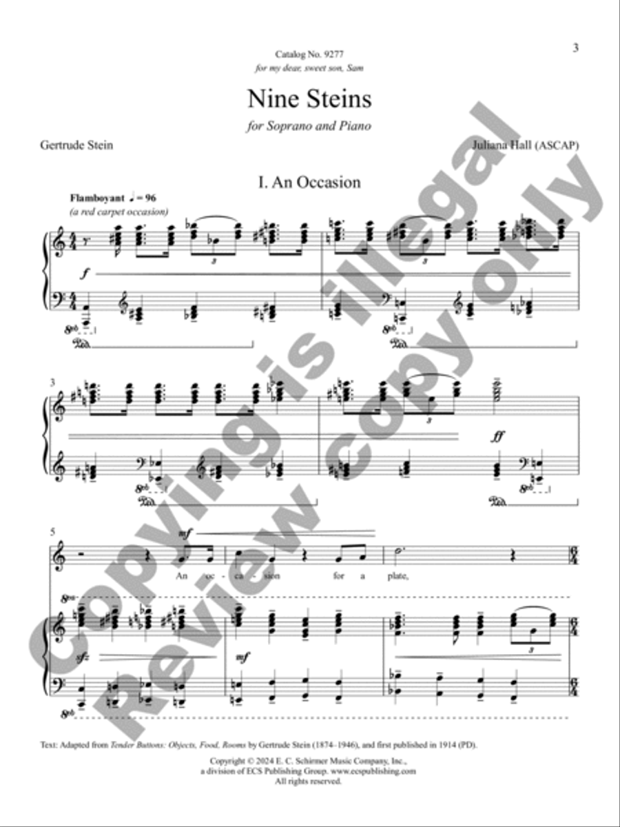 Nine Steins Soprano Voice scores gallery preview page 4