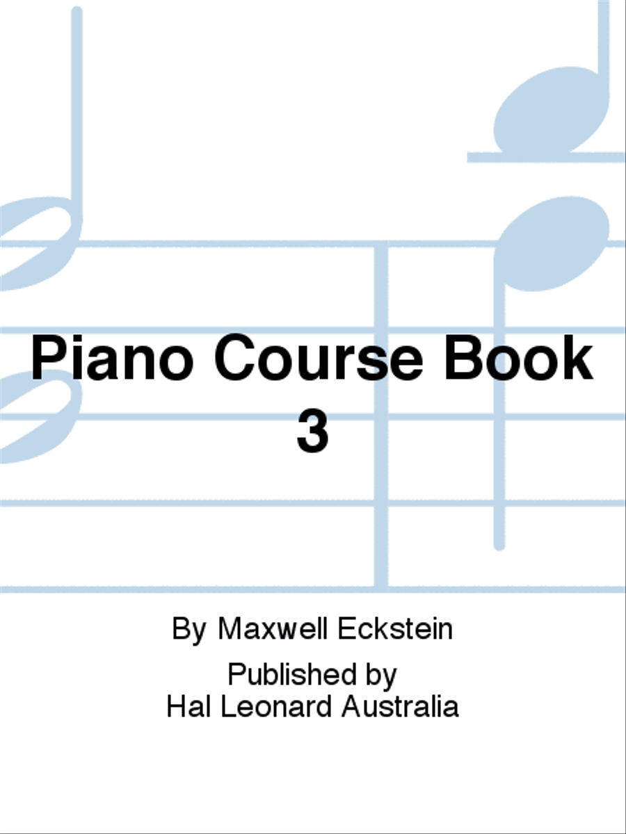 Eckstein Piano Course Book 3 Piano Method scores gallery preview page 1