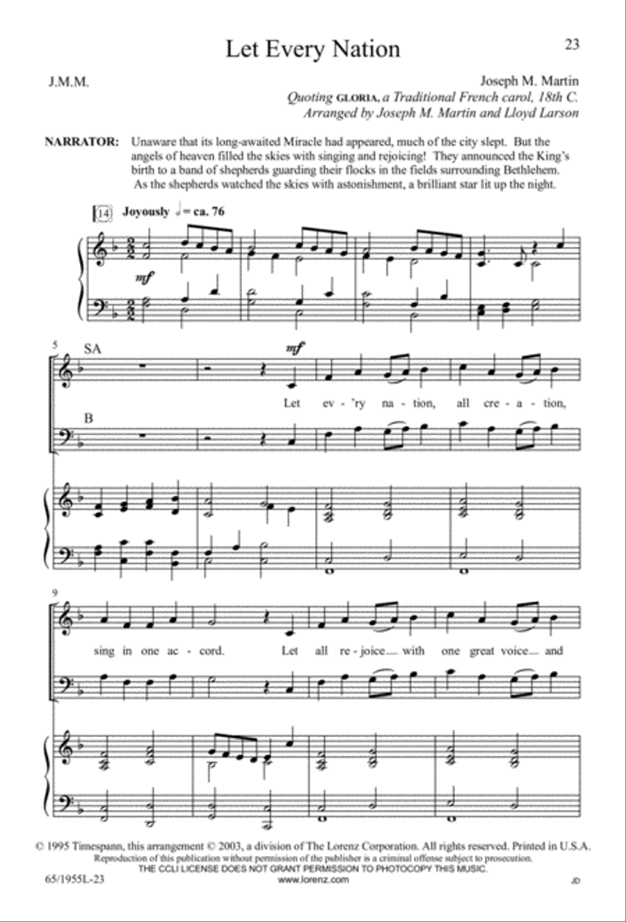 The Promise of a King 3-Part scores gallery preview page 23