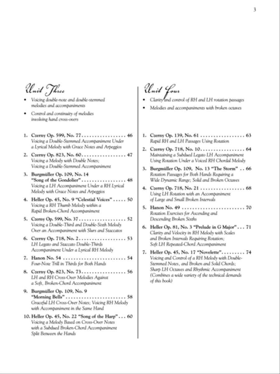 BurgmA1/4ller, Czerny & Hanon -- Piano Studies Selected for Technique and Musicality, Book 3 Piano Method scores gallery preview page 3