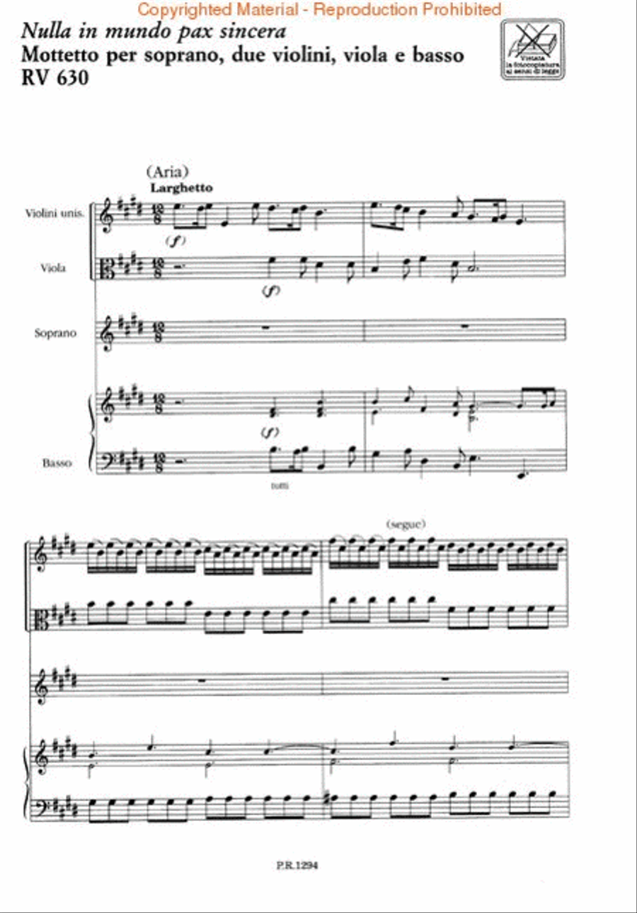 Nulla in mundo pax sincera RV630 String Trio scores gallery preview page 2