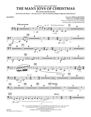 The Many Joys Of Christmas (Set One) - Bassoon