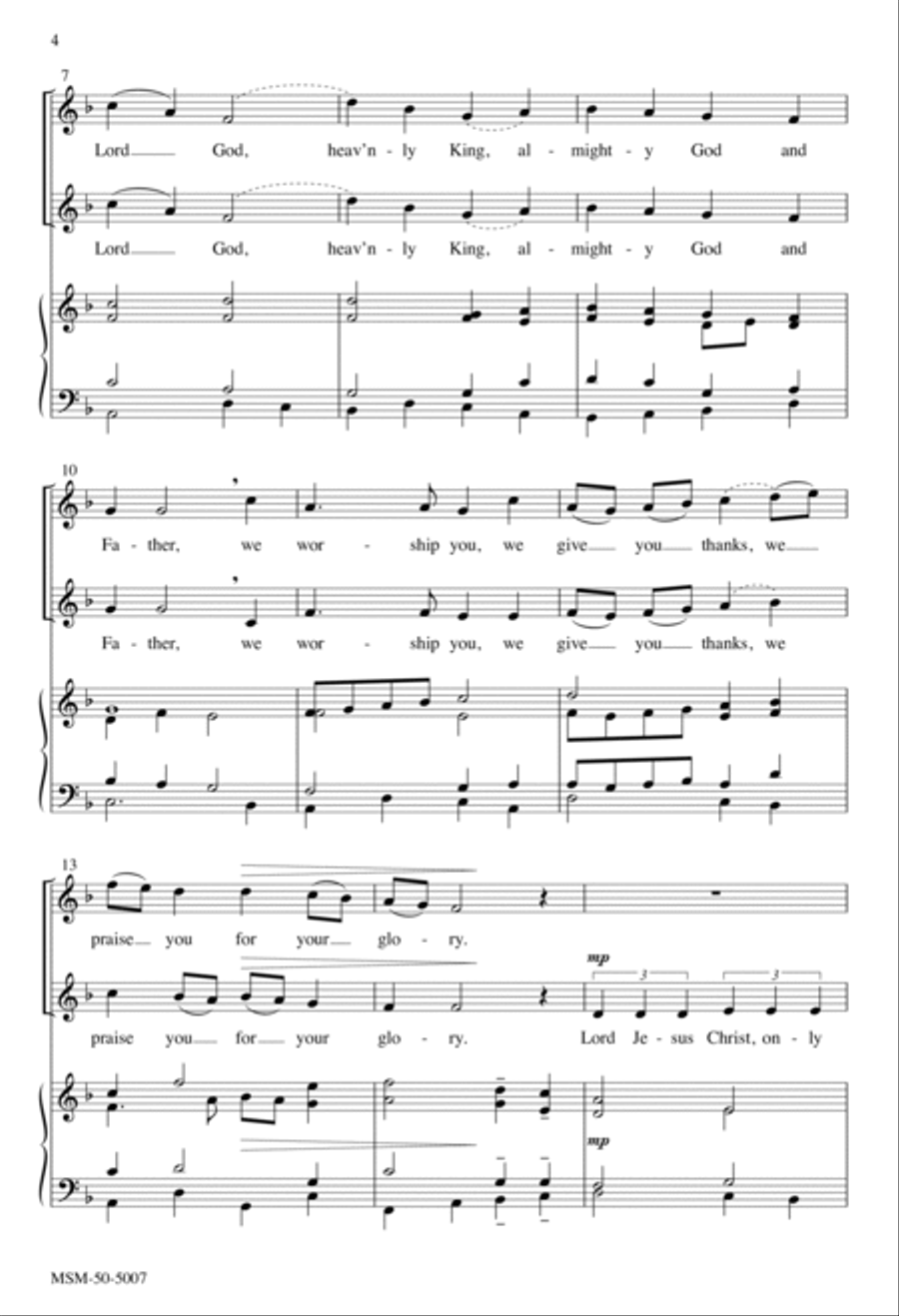 Glory to God in the Highest 2-Part scores gallery preview page 3