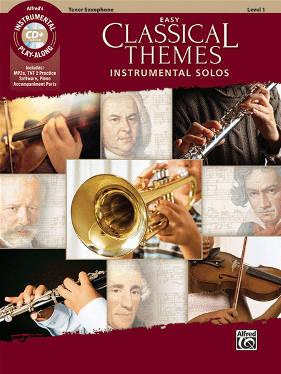 Easy Classical Themes Instrumental Solos Tenor Saxophone scores gallery preview page 1