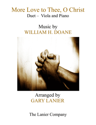 Book cover for MORE LOVE TO THEE, O CHRIST (Duet – Viola & Piano with Parts)