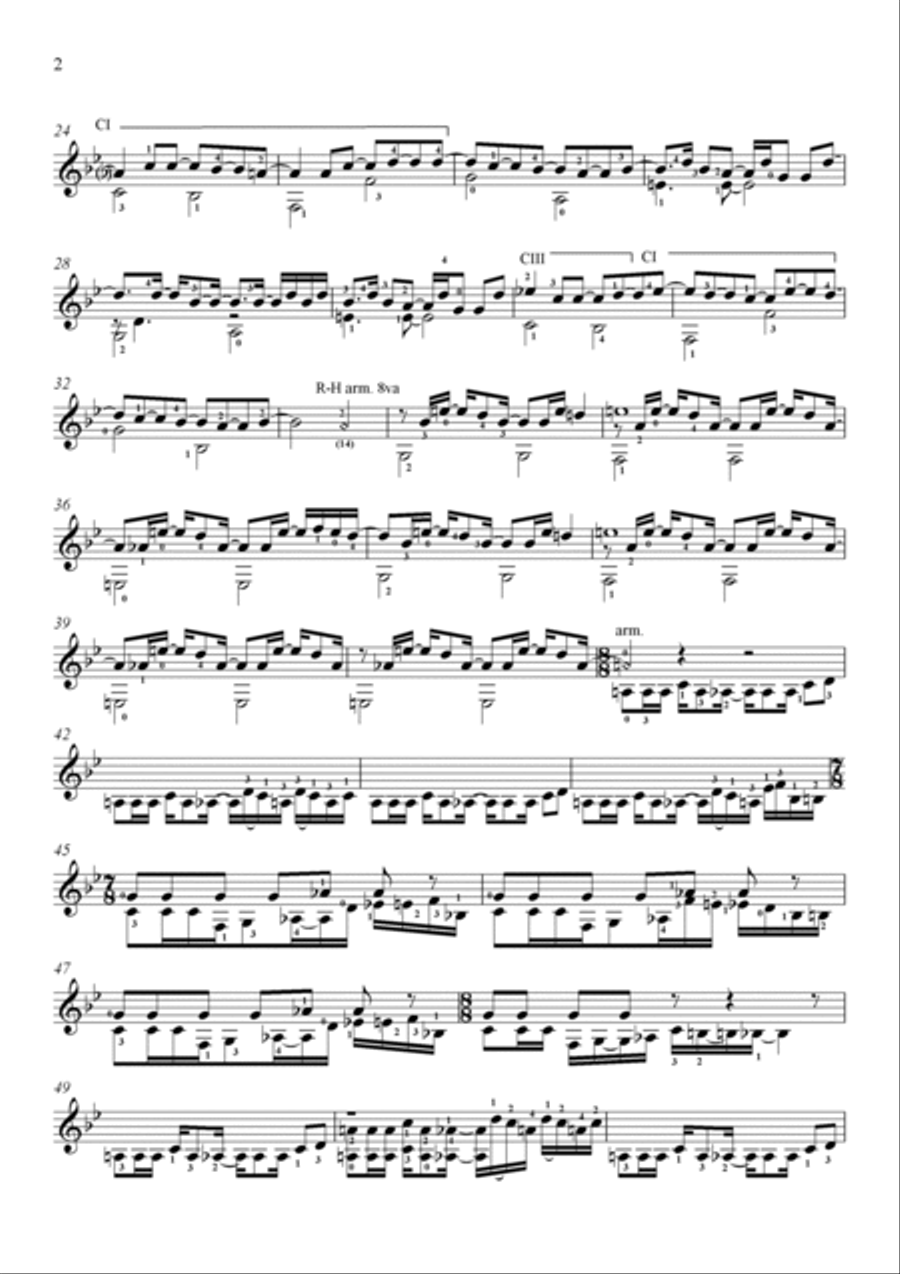 Paranoid Android Paranoid Android Acoustic Guitar scores gallery preview page 2