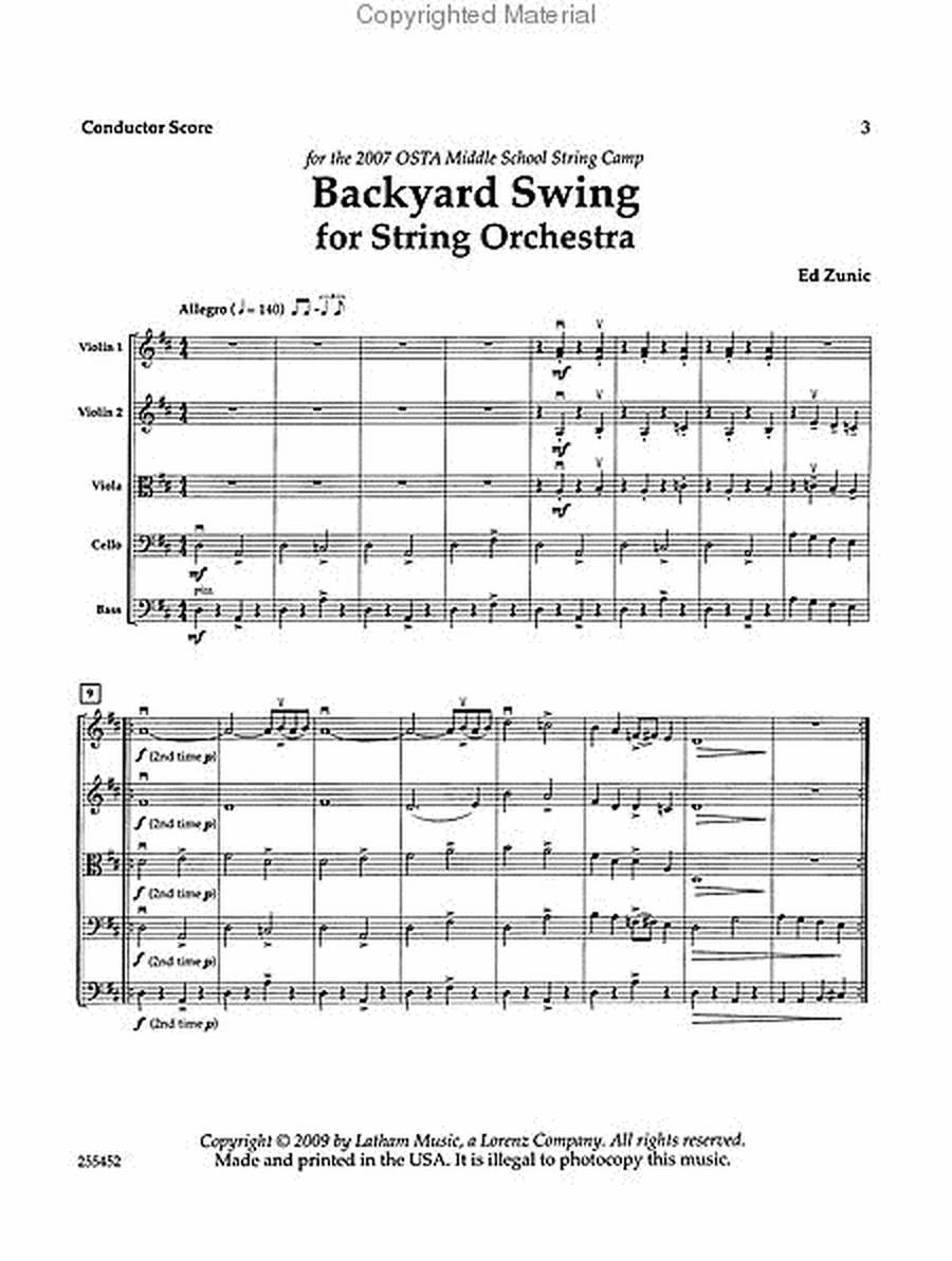 Backyard Swing for String Orchestra image number null