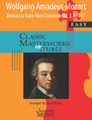 Book cover for Romanza from Horn Concerto No.3, K447 for String Orchestra