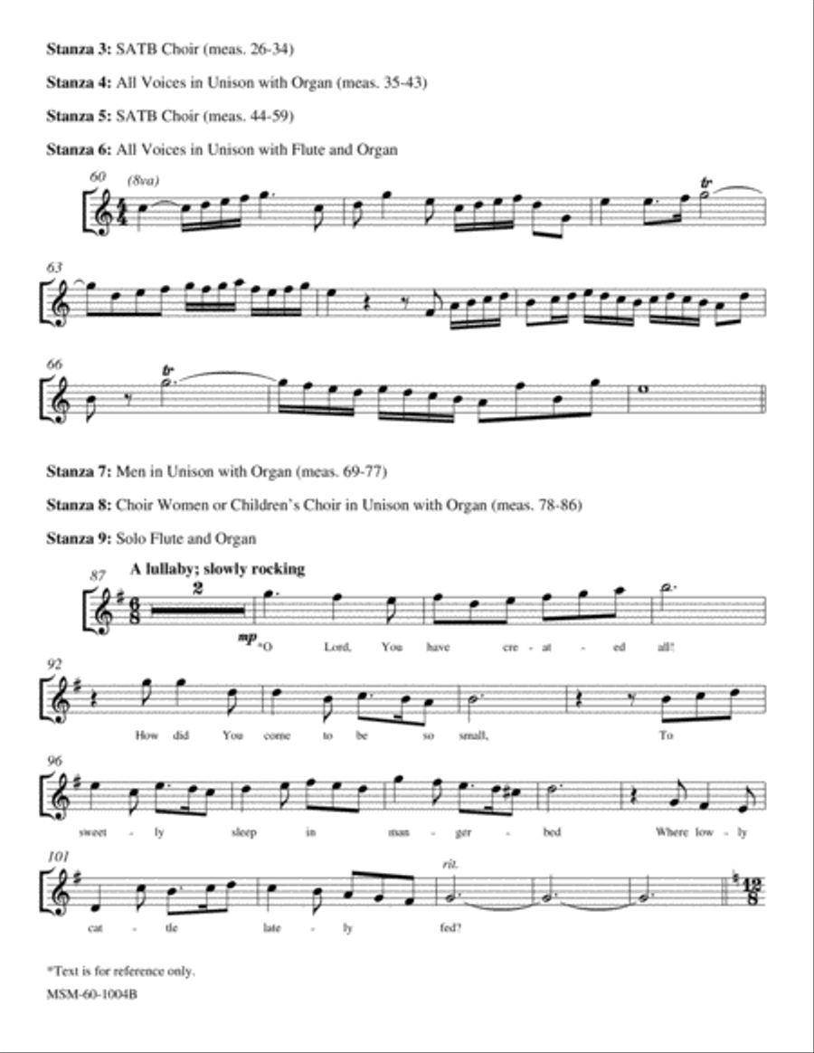From Heaven Above (Downloadable Flute Part) Choir scores gallery preview page 2