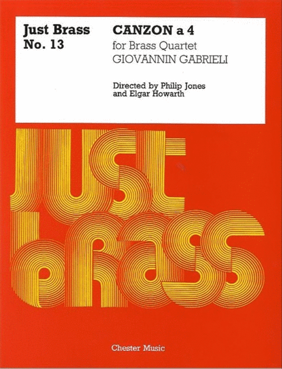 Just Brass 13 Canzon A 4 Gabrieli Brass Ensemble scores gallery preview page 1