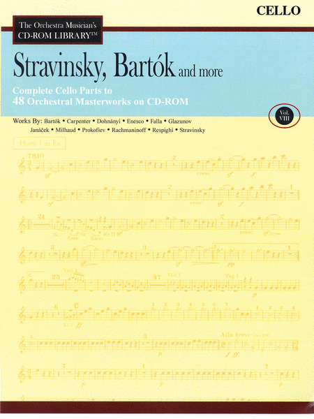 Stravinsky, Bartok and More - Vol. 8 (Cello)