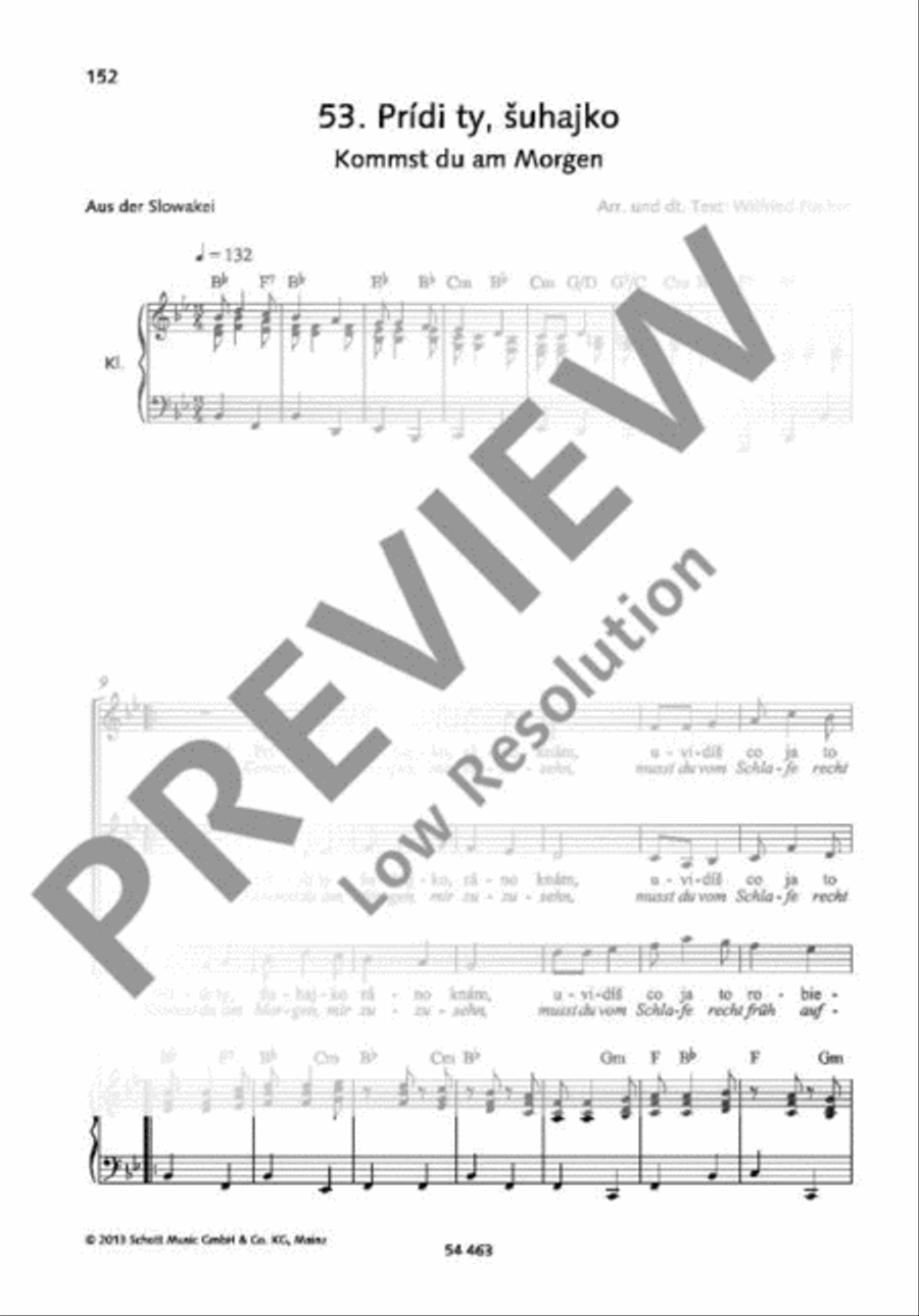 Prídi ty, šuhajko A Cappella scores gallery preview page 2