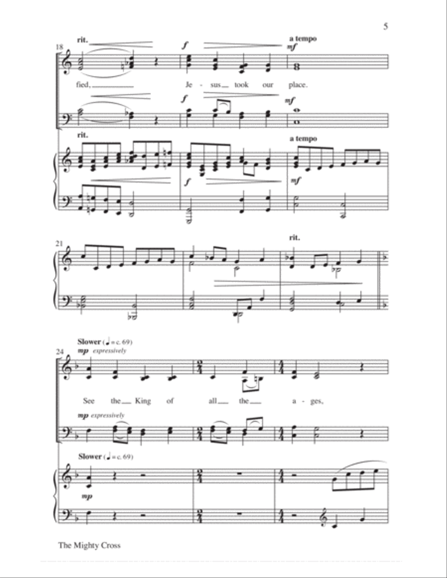 The Mighty Cross 4-Part scores gallery preview page 6
