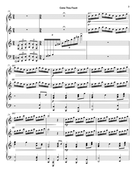 Come Thou Fount arranged for Piano Duet (1 piano, 4 hands) by Stephen R Dalrymple image number null