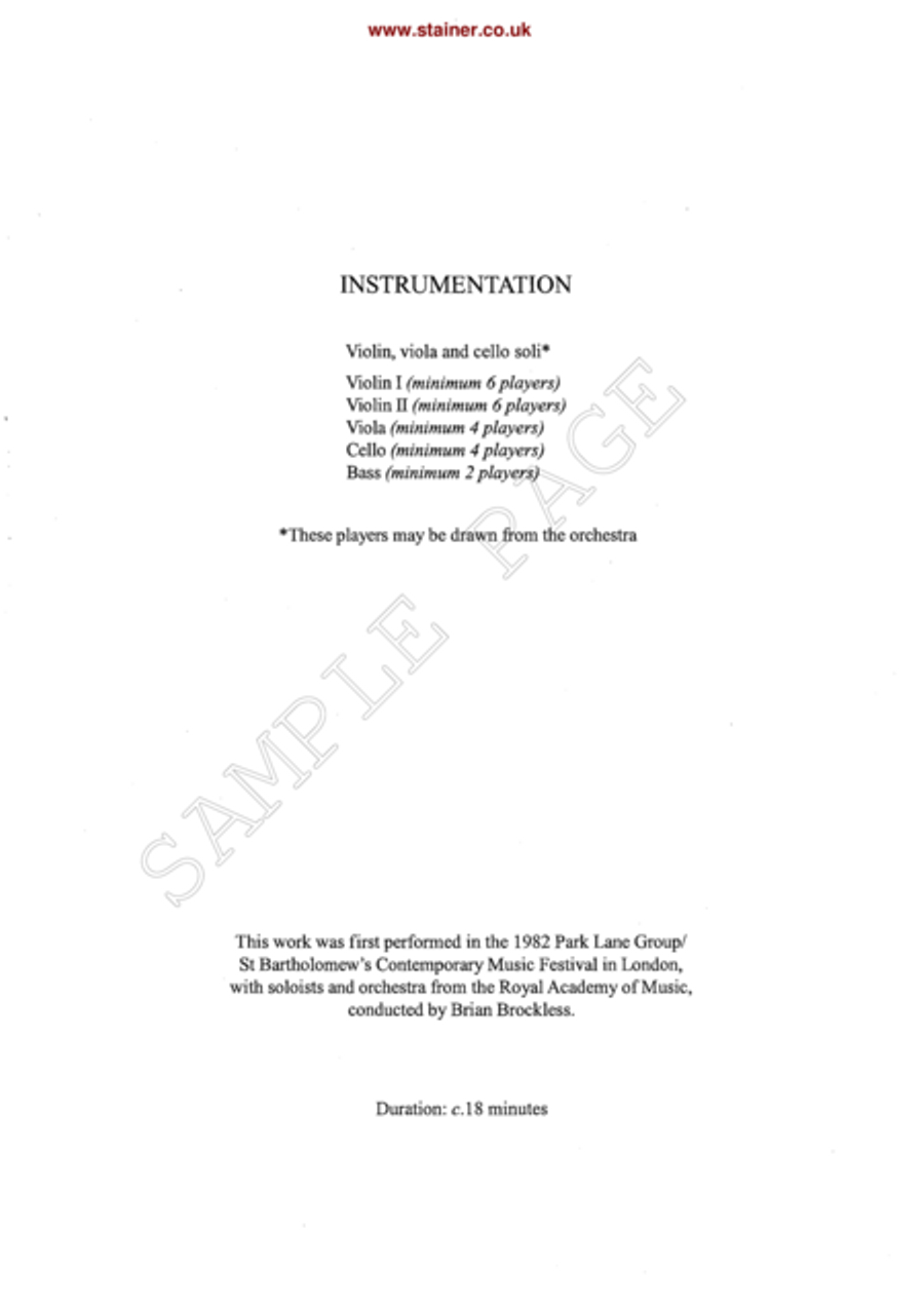 Sinfonia Concertante for Solo Violin, Viola, Cello and Strings Violin Solo scores gallery preview page 2