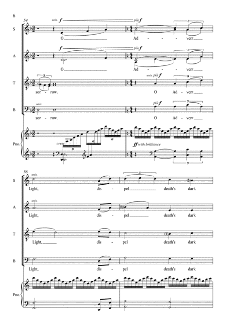 Advent Reflections Divisi scores gallery preview page 6