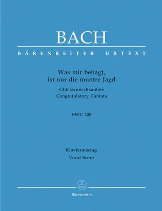 Book cover for Was mir behagt, ist nur die muntre Jagd, BWV 208