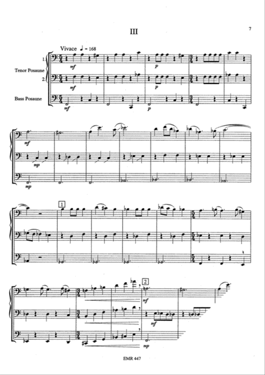 Suite fur Posaunenquartett Trombone Quartet scores gallery preview page 5