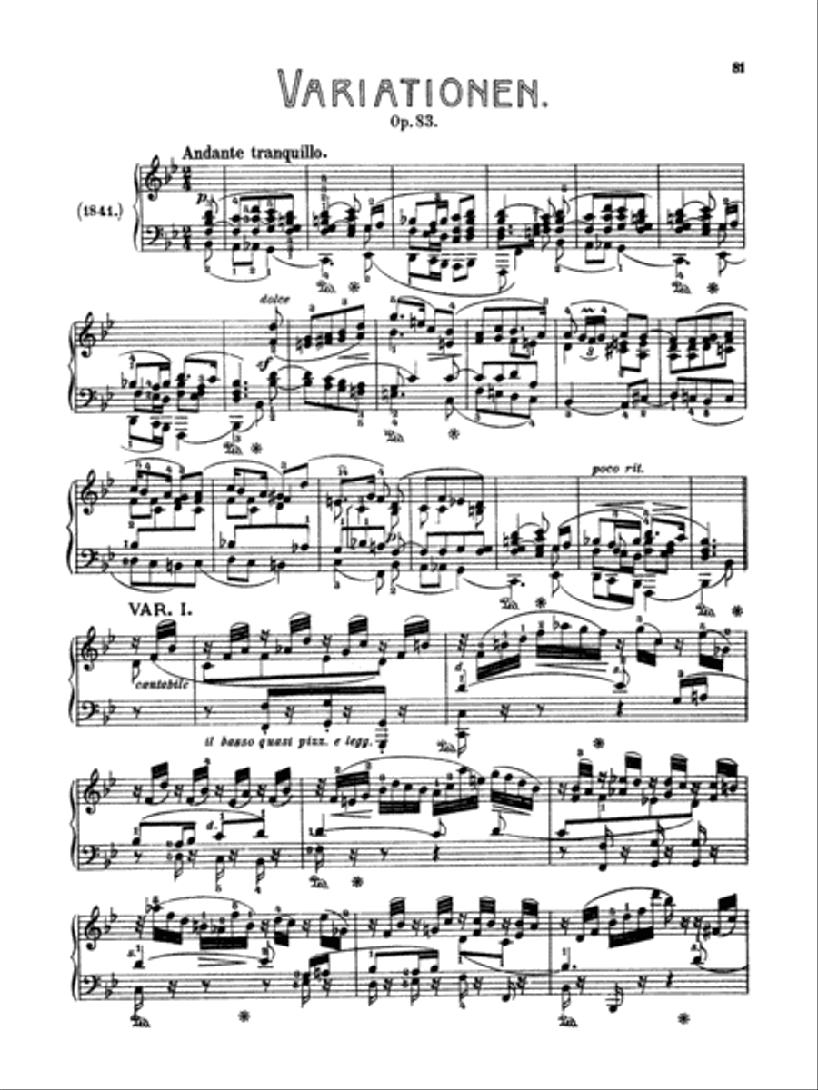 Mendelssohn: Complete Works (Volume II) Piano Solo scores gallery preview page 1
