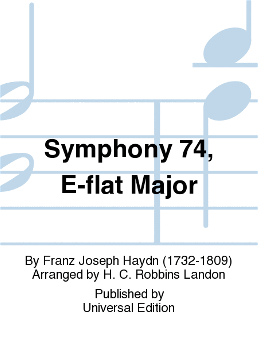 Symphony 74, Efl Maj Orchestra scores gallery preview page 1