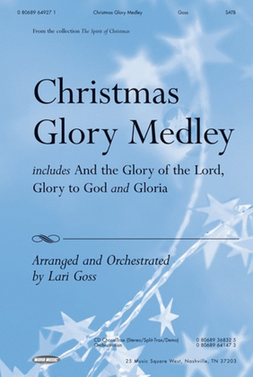 Book cover for Christmas Glory Medley - Anthem