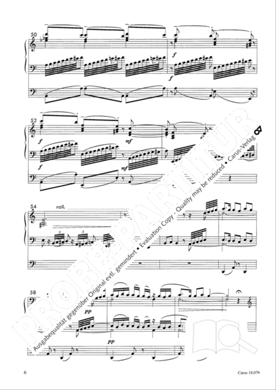 Piece sentimentale Organ Solo scores gallery preview page 7