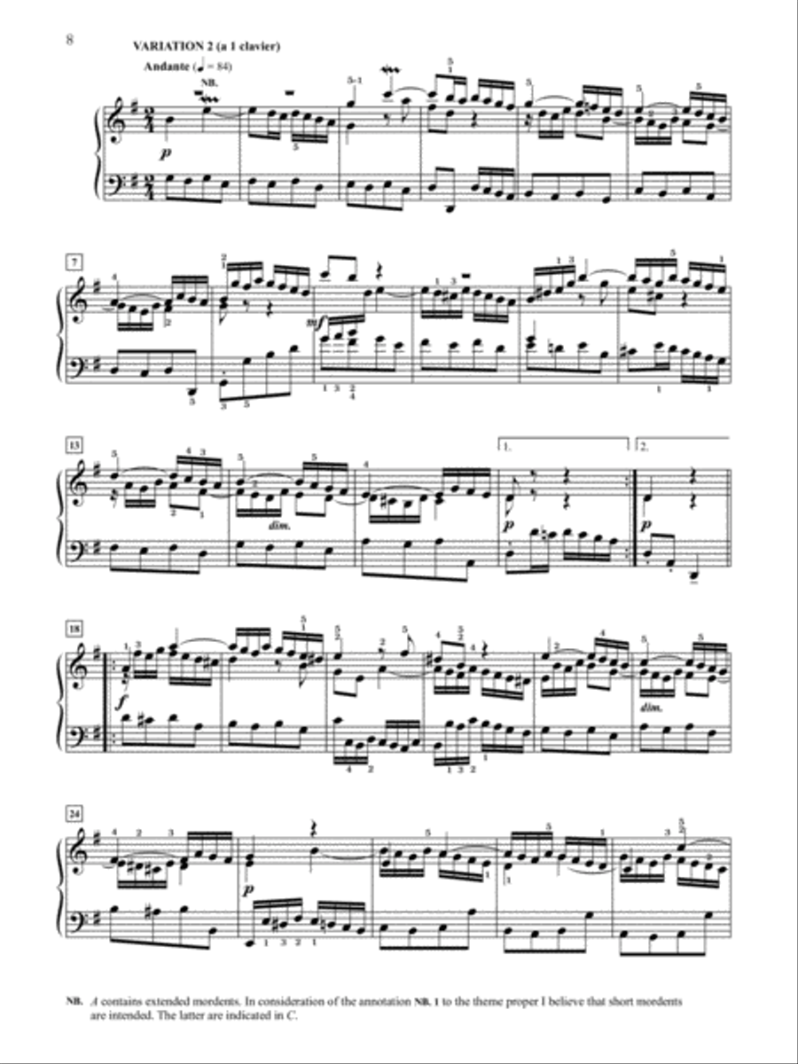 Bach -- Goldberg Variations, BWV 988 Small Ensemble scores gallery preview page 9