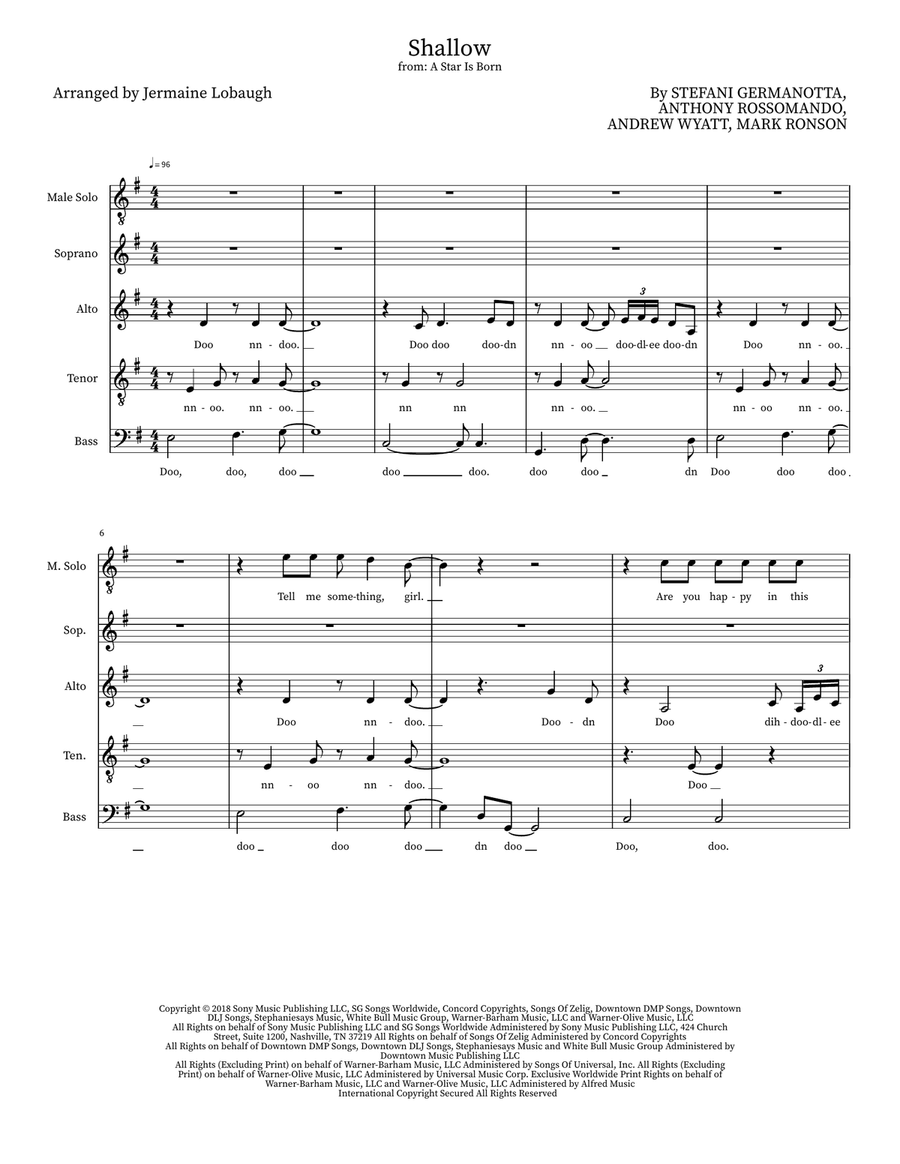 Shallow Choir scores gallery preview page 1