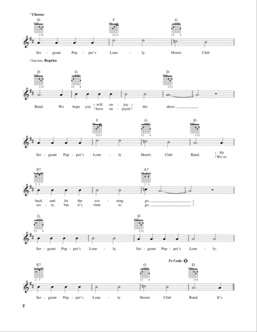 Sgt. Pepper's Lonely Hearts Club Band Acoustic Guitar scores gallery preview page 2