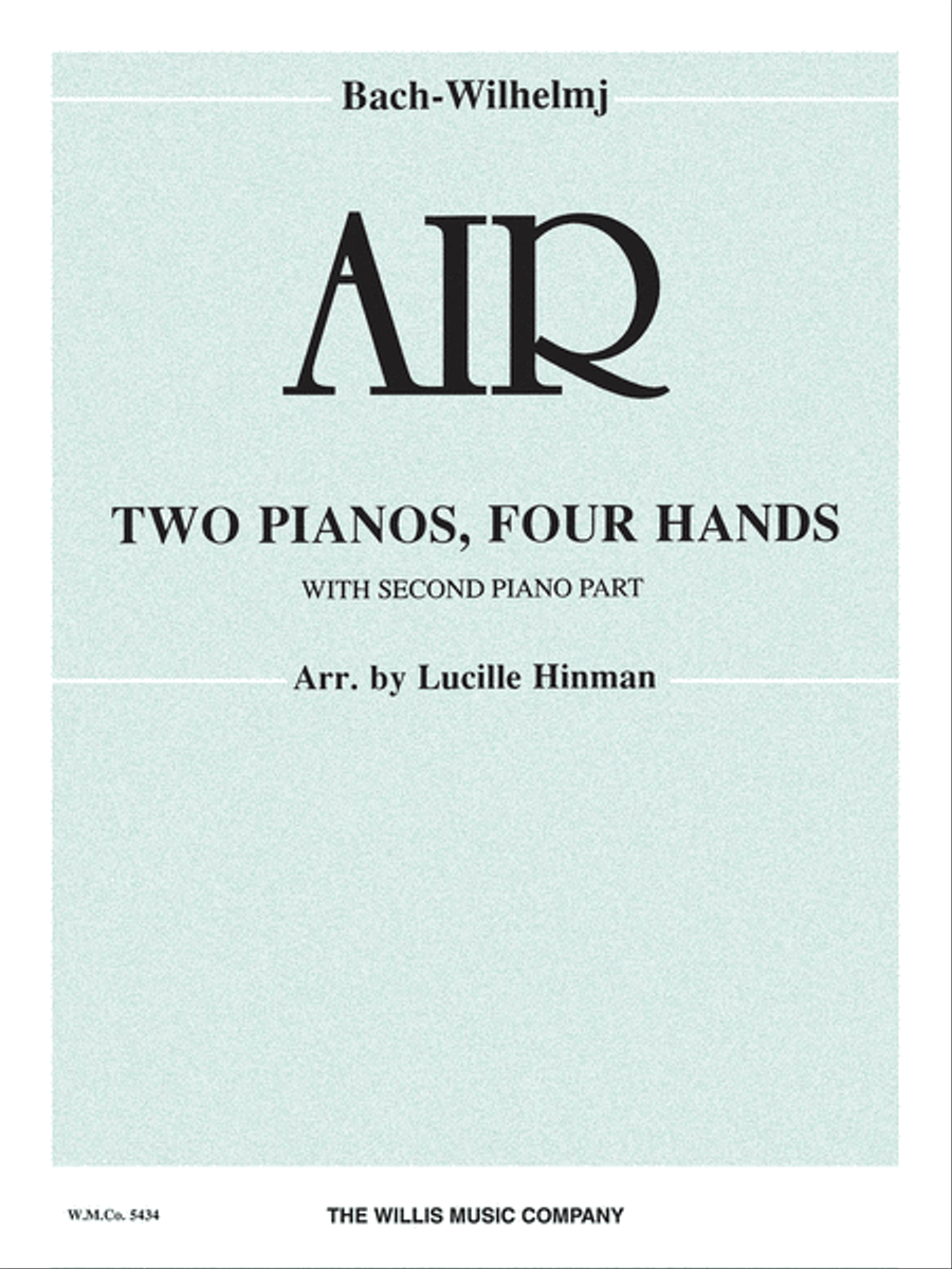 Air (on a G String) Piano Duet scores gallery preview page 1