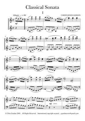 Classical Sonata (for Piano)