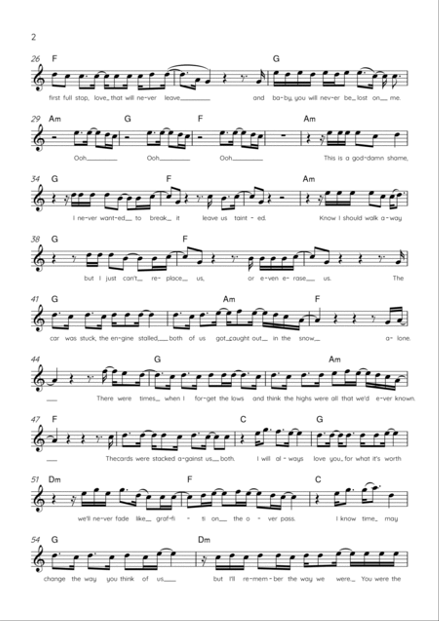 Overpass Graffiti Piano scores gallery preview page 2