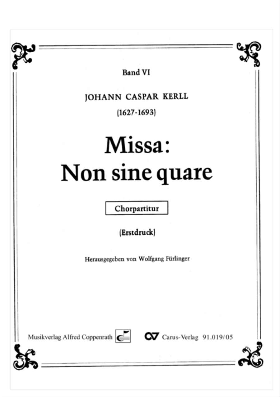 Non sine quare 4-Part scores gallery preview page 2