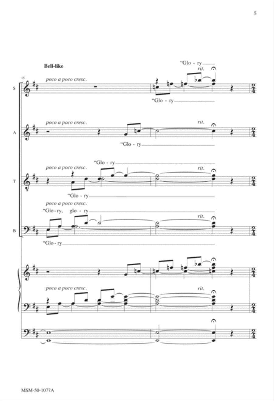 Hark! The Herald Angels Sing SSAATTBB scores gallery preview page 4