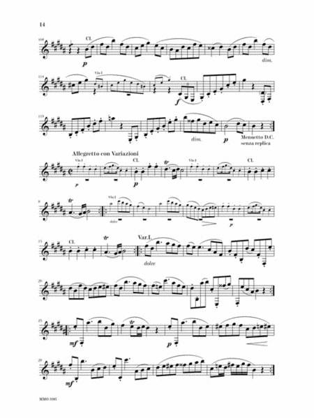 Mozart Quintet in A, KV581 image number null