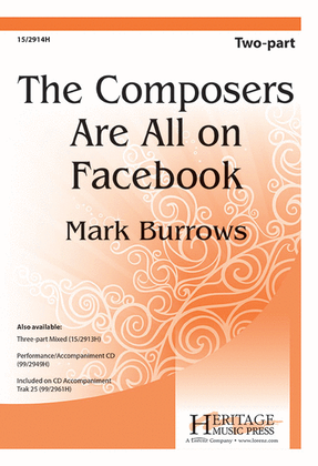 Book cover for The Composers Are All on Facebook