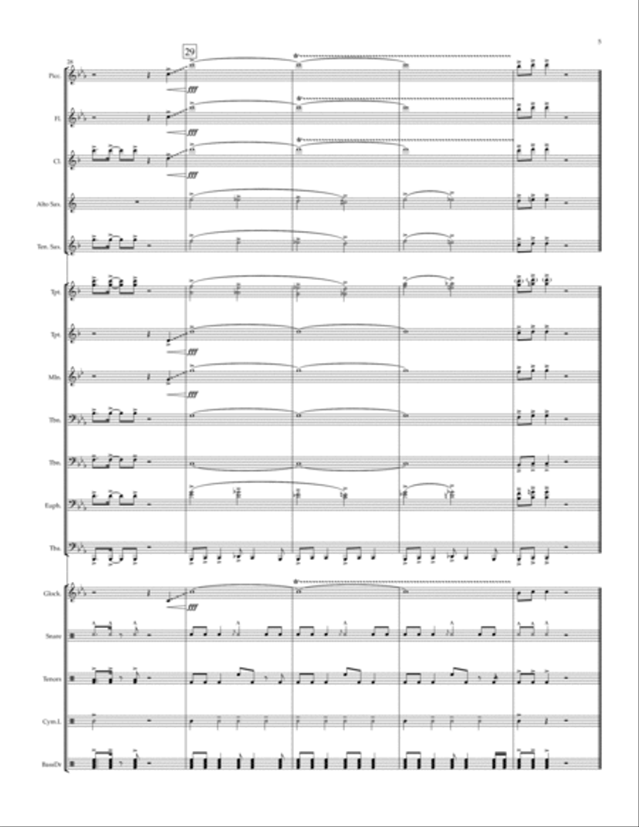 The Rumbling Marching Band scores gallery preview page 5