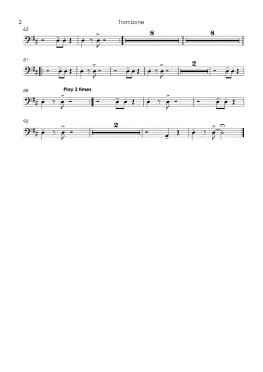 Dance With Me Tonight Tenor Saxophone scores gallery preview page 4