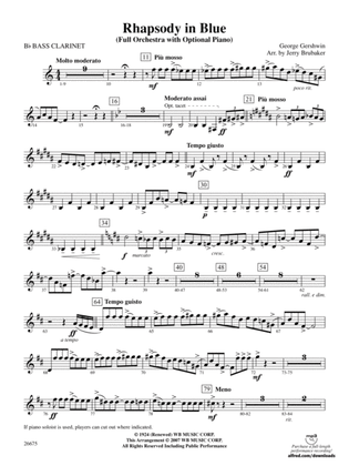 Rhapsody in Blue: B-flat Bass Clarinet
