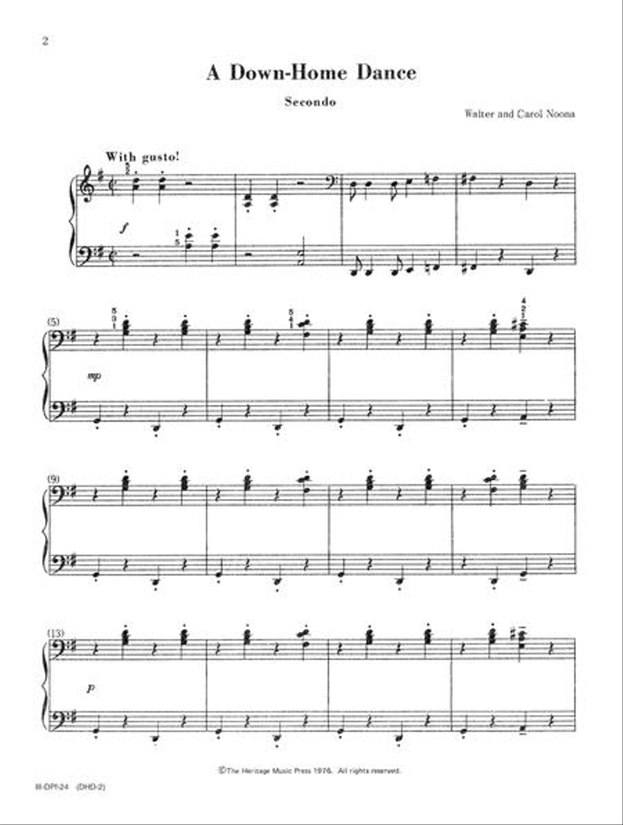 A Down Home Dance A Down Home Dance Piano Duet scores gallery preview page 2