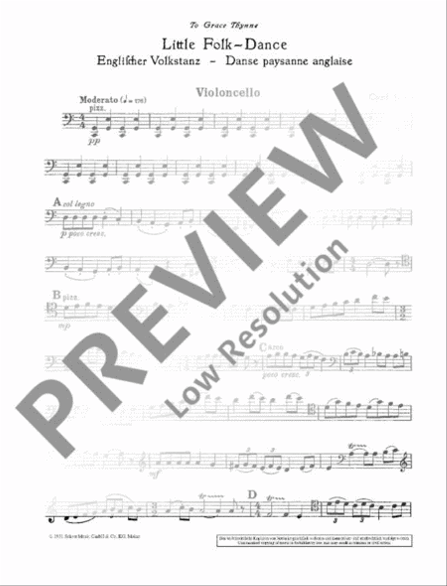 Little Folk-Dance Little Folk-Dance Piano Trio scores gallery preview page 13