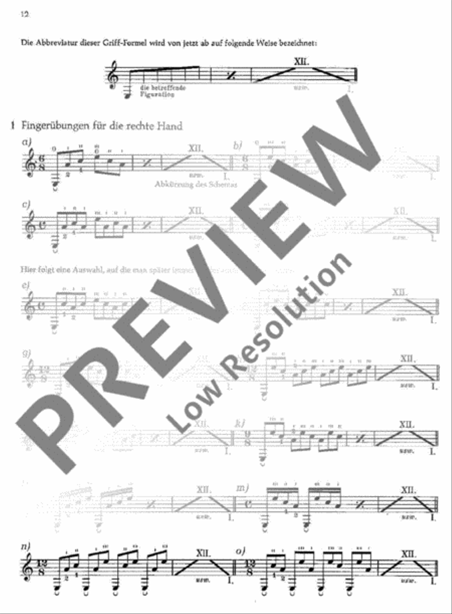 Technical Studies for Guitar Classical Guitar scores gallery preview page 13