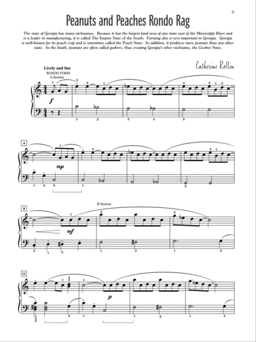 Suite Georgia Piano Solo scores gallery preview page 4
