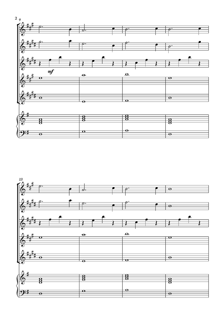 Yellow Submarine Saxophone Quintet scores gallery preview page 2